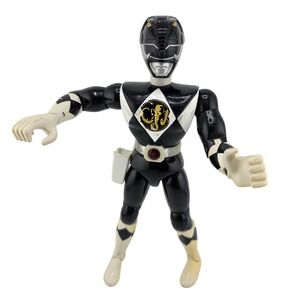 Power Rangers Black Ranger Action Figure VTG Bandai 1995‎ AS IS
